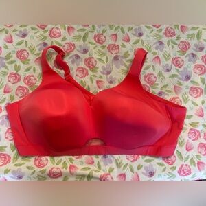 Cacique Lightly  Lined Coral Pink Sports Bra 54D